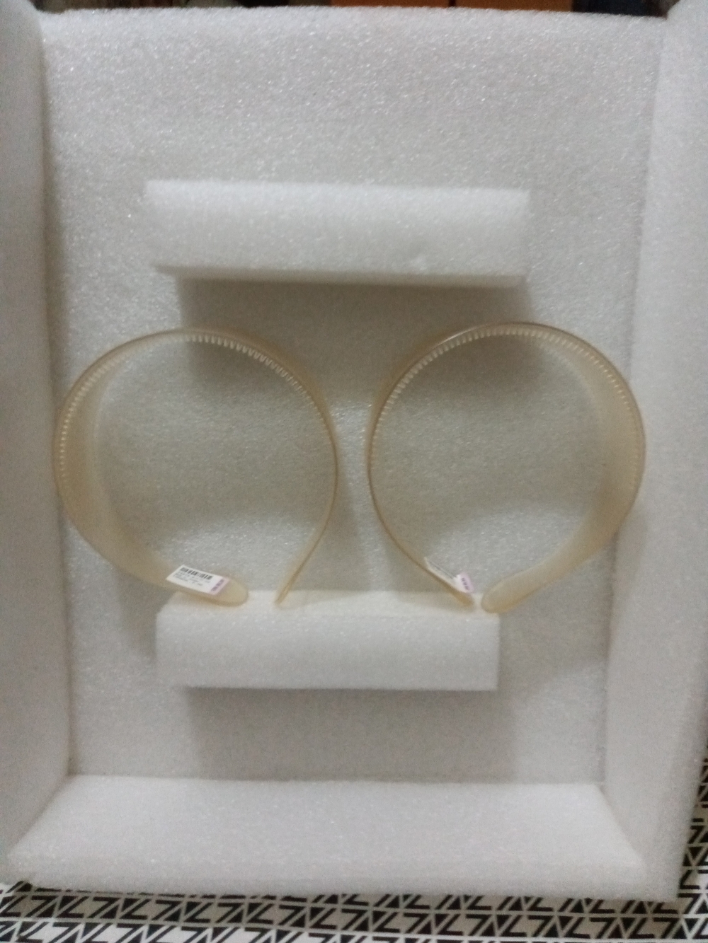 Beige Plastic Headband - Neutral Women’s Hair Accessory